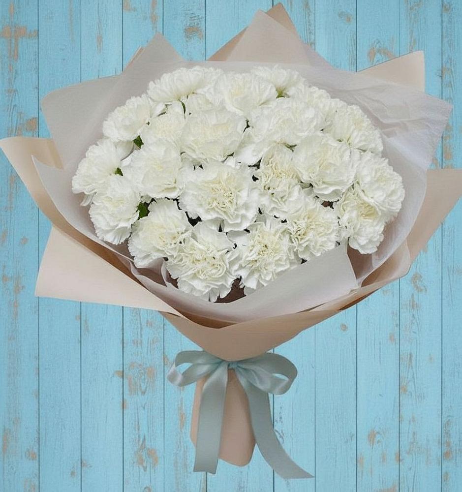 Букет цветов из: Гвоздики в Молочном