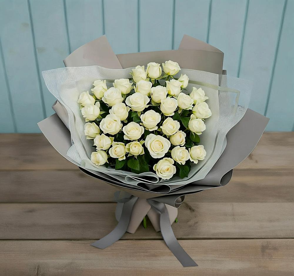 Букет Белоснежная нежность в Молочном