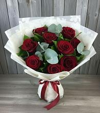 Букет цветов из:  Розы #REPLACE_PRED# Молочном