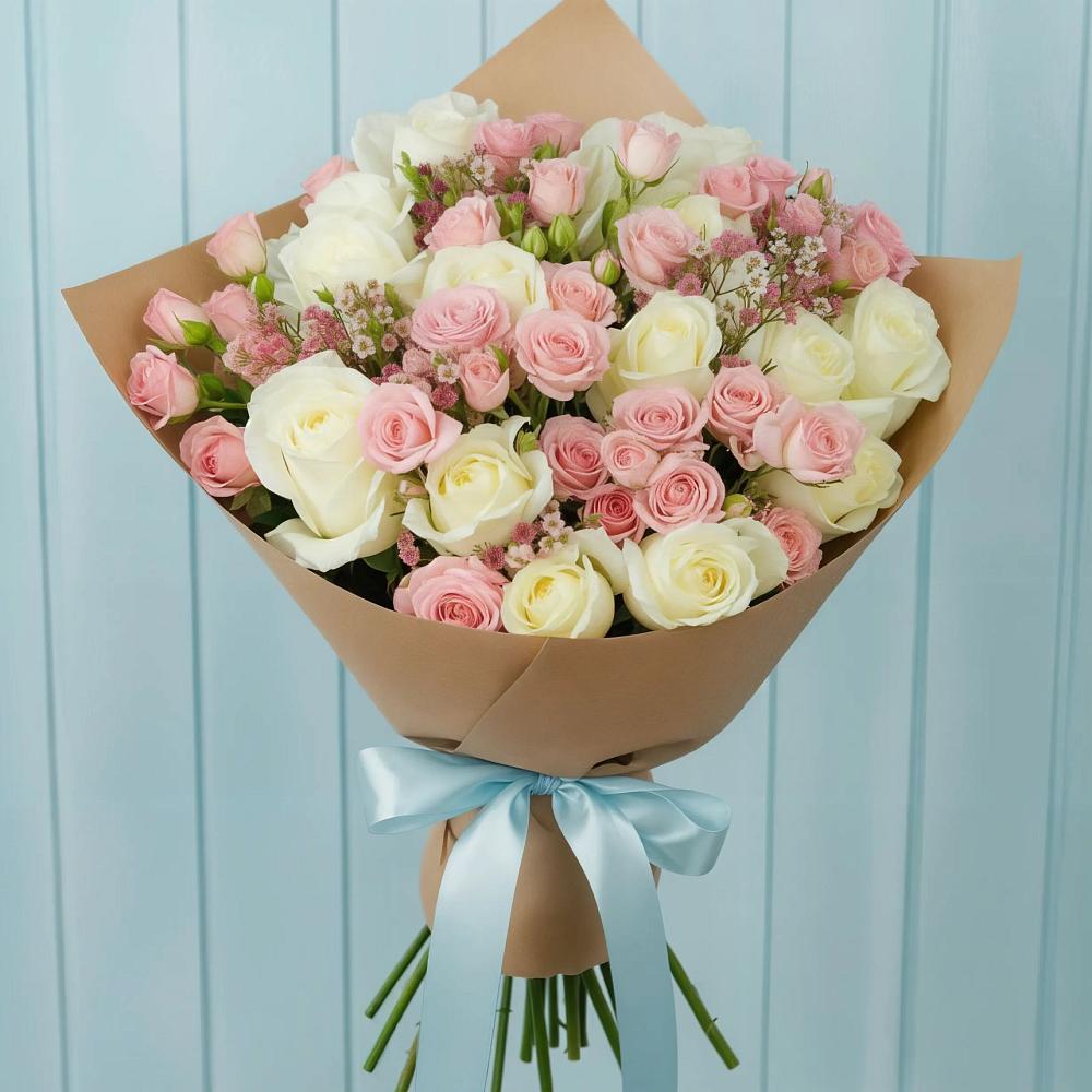 Букет цветов из: Розы в Молочном