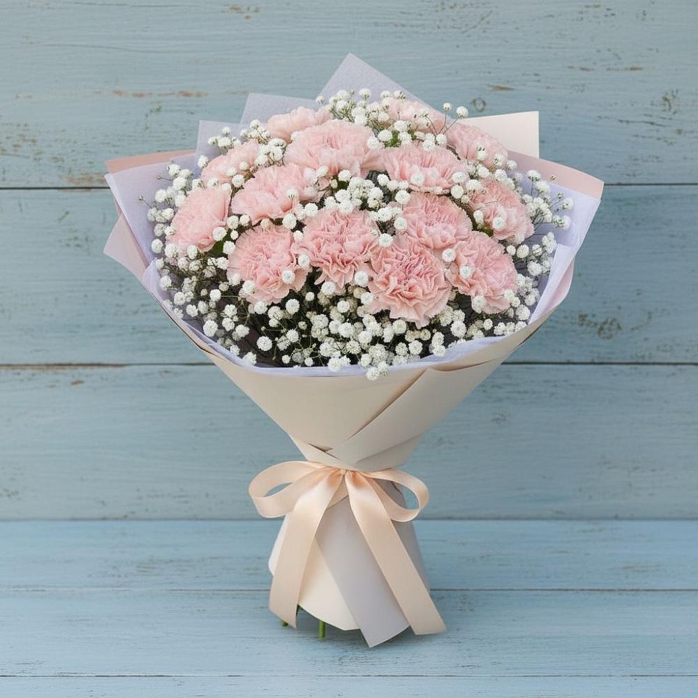 Букет цветов из: Гвоздики в Молочном