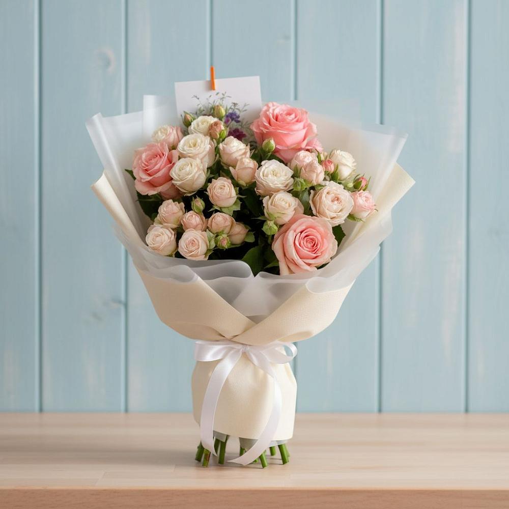 Букет цветов из: Розы в Молочном