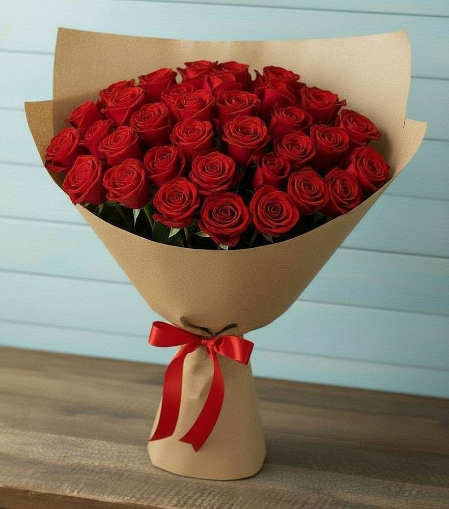 Букет Красные розы Милано в Молочном