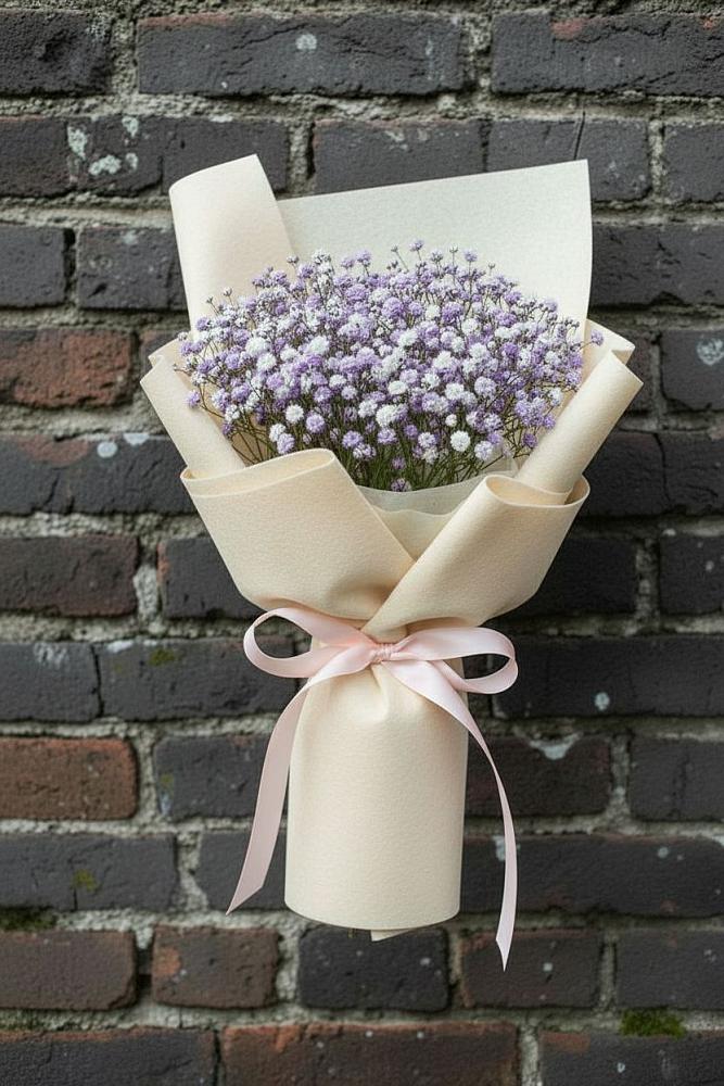 Букет цветов из: Гипсофила в Молочном