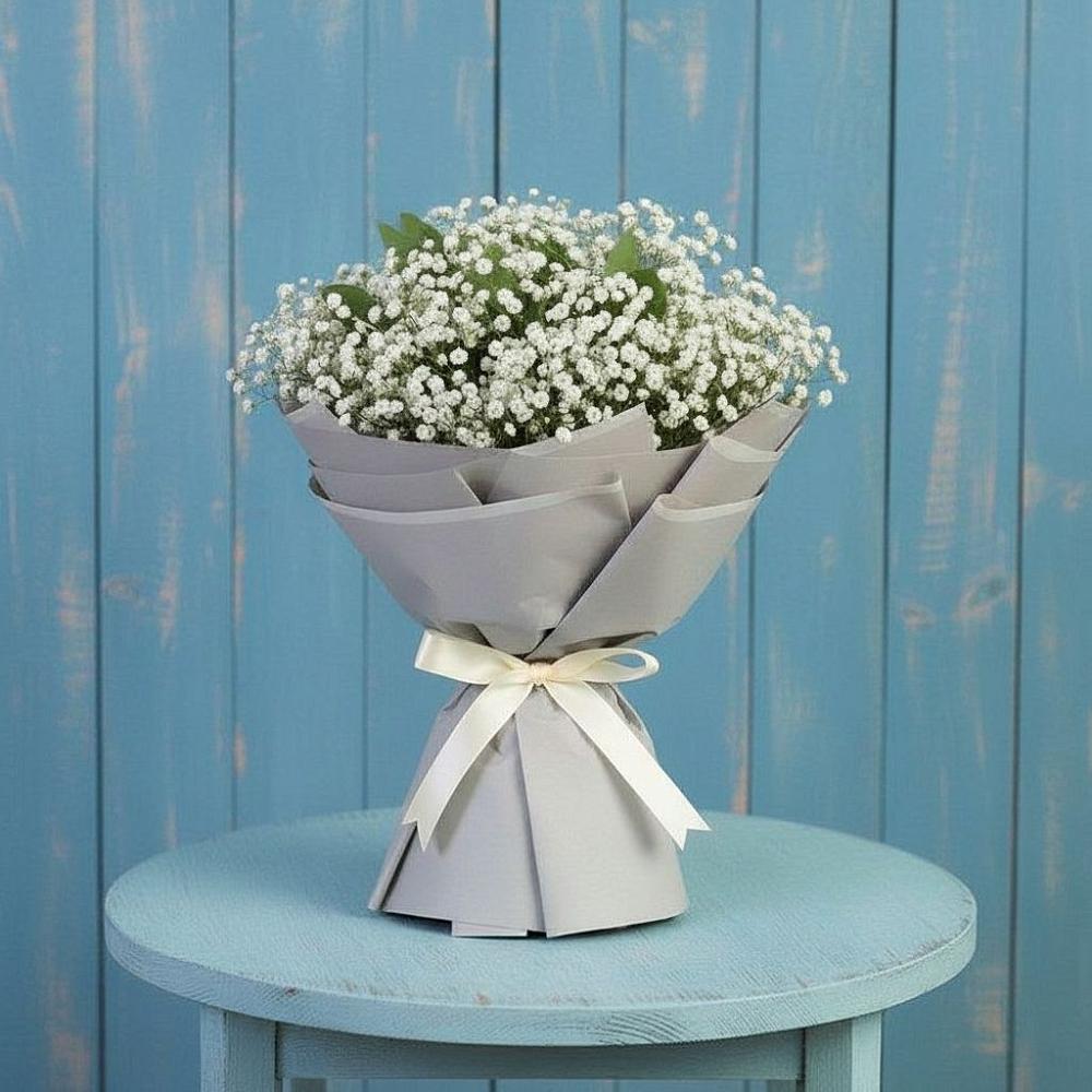 Букет цветов из: Гипсофила в Молочном