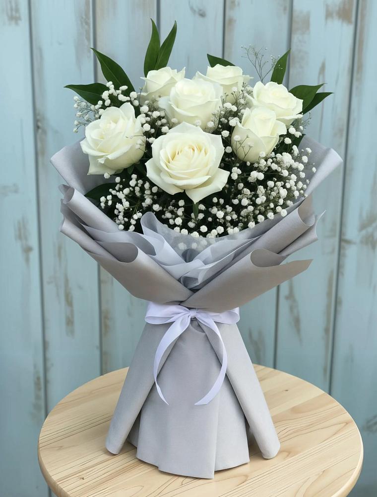 Букет цветов из: Розы в Молочном