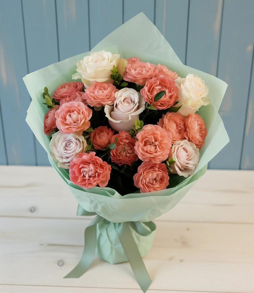 Букет цветов из: Розы в Молочном