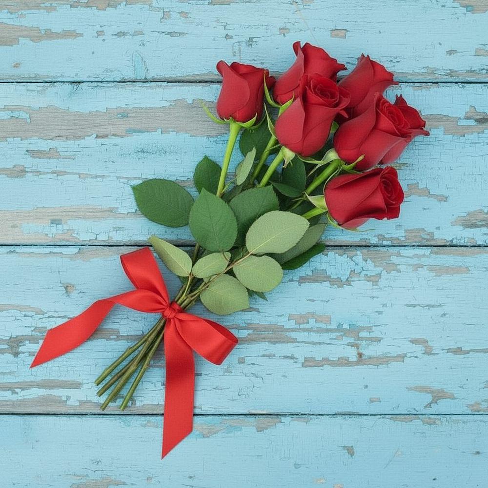 Букет Красные розы в Молочном