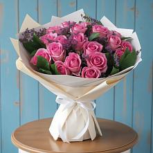 Букет цветов из:  Розы #REPLACE_PRED# Молочном